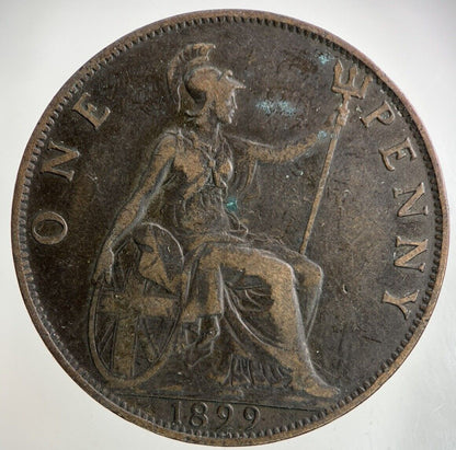 1899 Victoria One Penny Coin | Fine Collectable Grade