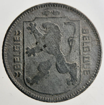 1943 Belgium 1 Franc Coin | Fine Collectable Grade