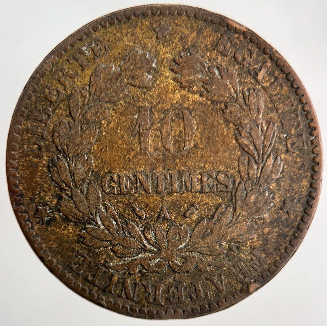 1892 France 10 Centimes Coin | Collectable Grade