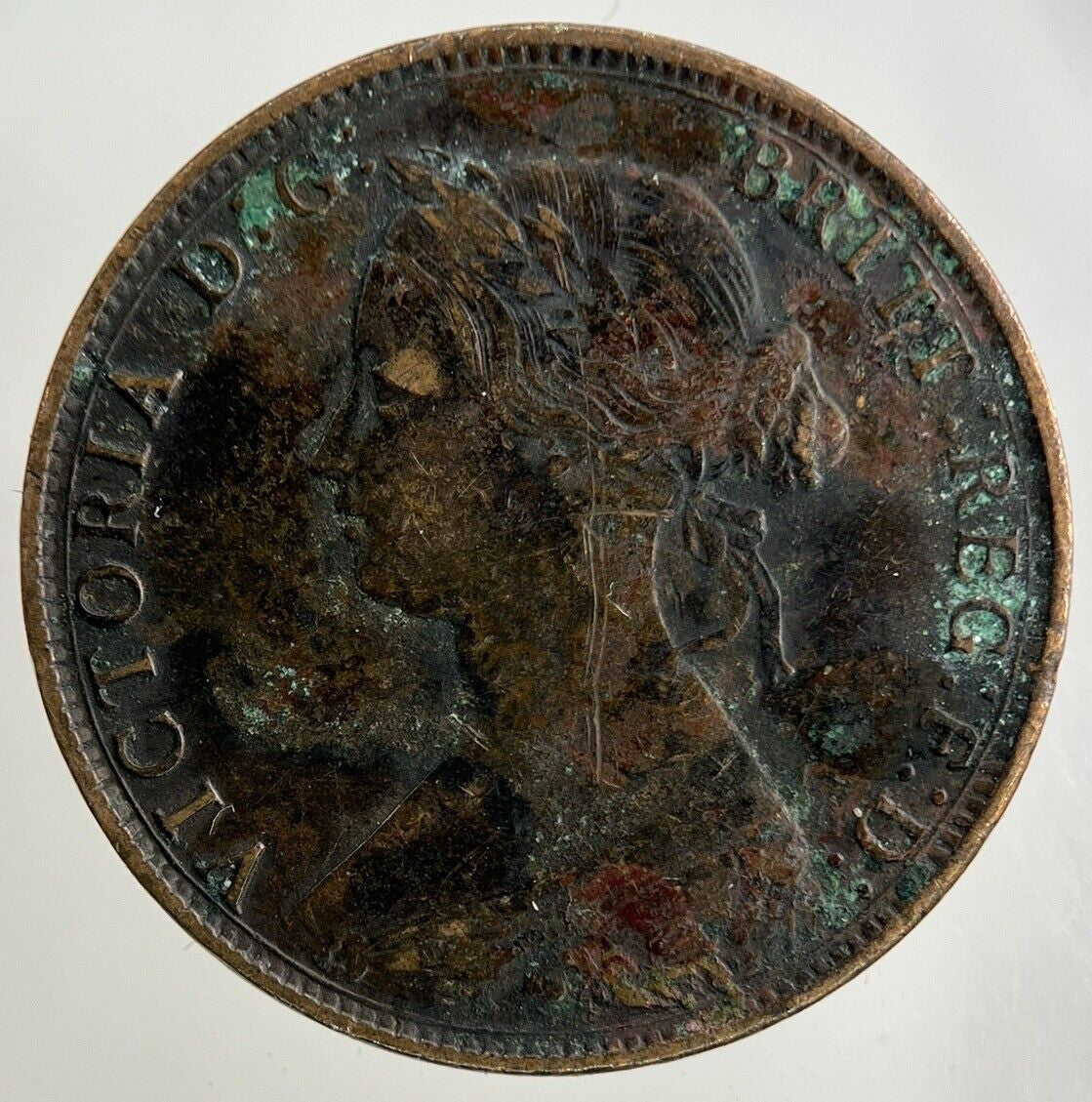 1862 Victoria Half - Penny Coin | Very High Grade