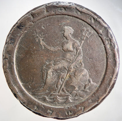 1797 George III 3rd Cartwheel Two-Pence Coin | Fine Collectable Grade | a1719