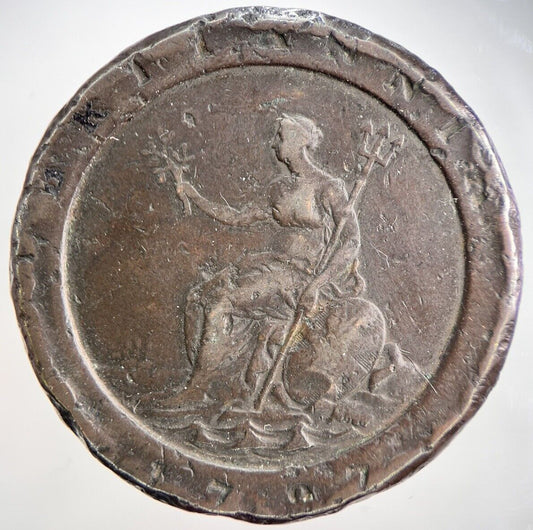 1797 George III 3rd Cartwheel Two-Pence Coin | Fine Collectable Grade | a1719