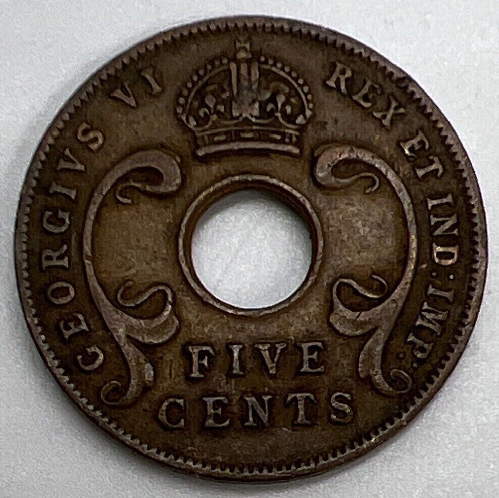 1943 East Africa 5 Cents Coin | Fine Collectable Grade | a1142