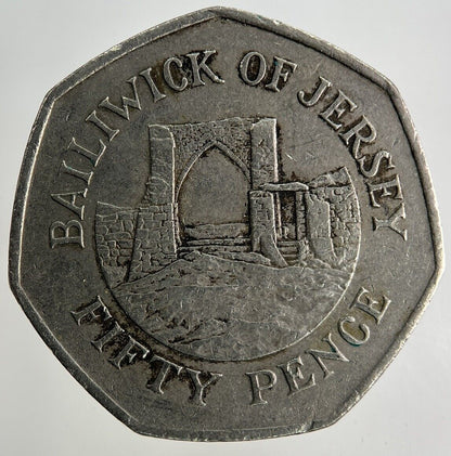 1997 Jersey 50p Fifty - Pence Coin | Fine Collectable Grade