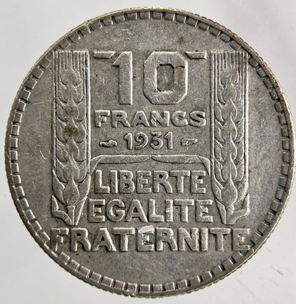 1931 France 10 Francs Silver Coin | Very High Grade