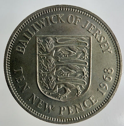1968 Jersey 10p Ten - Pence Coin | Fine Collectable Grade