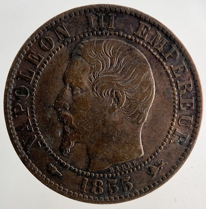 1855 France 5 Centimes Coin | Fine Collectable Grade