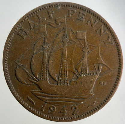 1942 George VI Half - Penny Coin | Collectable Grade