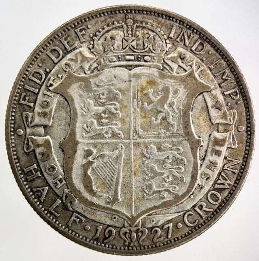 1927 George V Silver Half - Crown Coin | Fine Collectable Grade