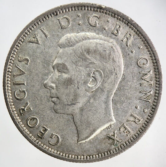1942 George VI Silver Half - Crown Coin | Fine Collectable Grade
