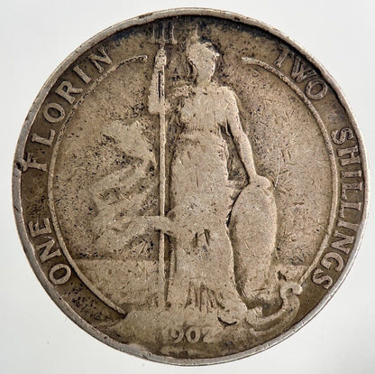 1902 Edward VII Florin Silver Coin | Fine Collectable Grade