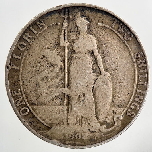 1902 Edward VII Florin Silver Coin | Fine Collectable Grade