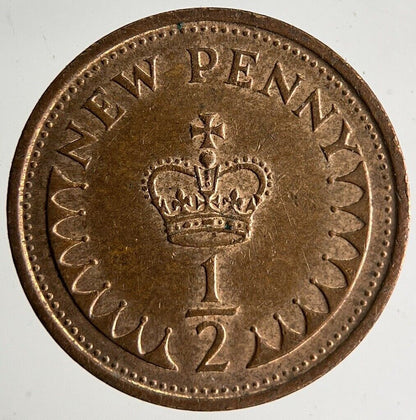 1980 Elizabeth II New 1/2 Half - Penny Coin | Very High Grade