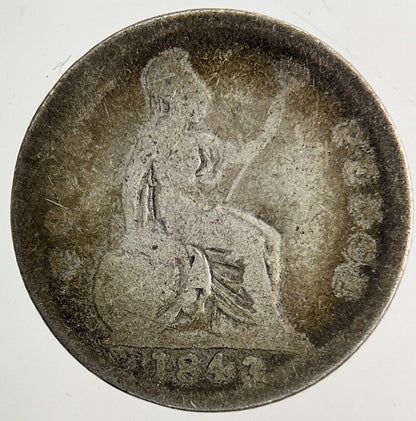 1843 Victoria Four - Pence Groat Silver Coin | Collectable Grade