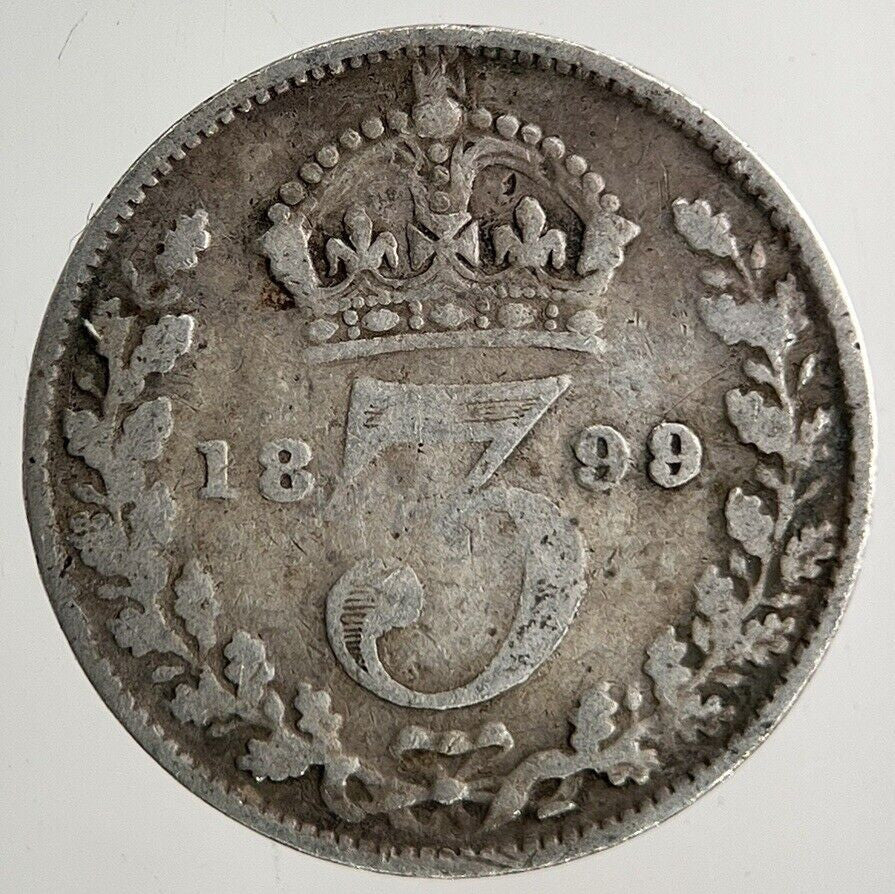 1899 Victoria Threepence Silver Coin | Collectable Grade