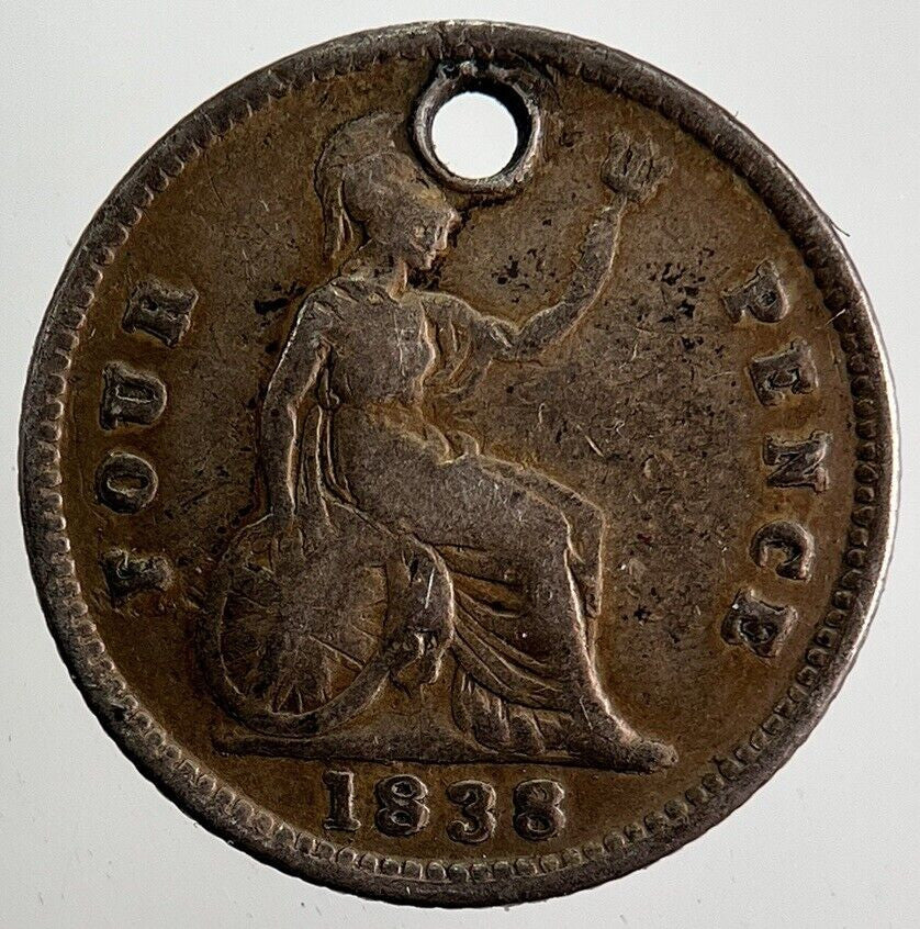 1838 Victoria Four - Pence Groat Silver Coin | Collectable Grade