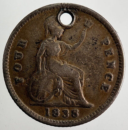 1838 Victoria Four - Pence Groat Silver Coin | Collectable Grade