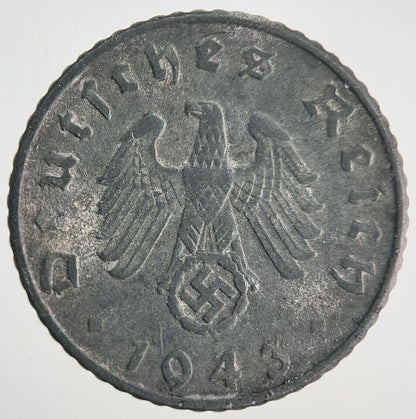 1943 - A Germany Nazi 5 Pfennig Coin | Fine Collectable Grade | a1905