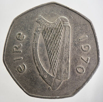 1970 Irish 50p 50 Fifty - Pence Coin | Collectable Grade | a7032
