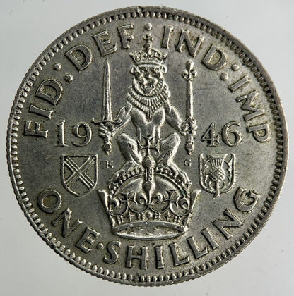 1946 George VI Shilling Silver Coin | Very High Grade