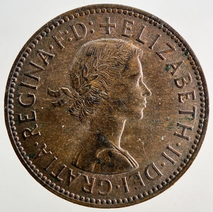 1962 Elizabeth II 2nd Half - Penny Coin | Very Fine Grade