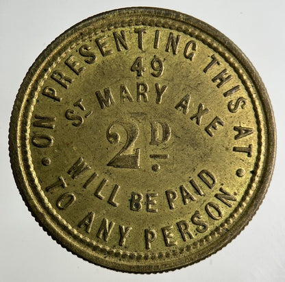 British D Wilkin & Co 2D Token Coin | Collectable Grade