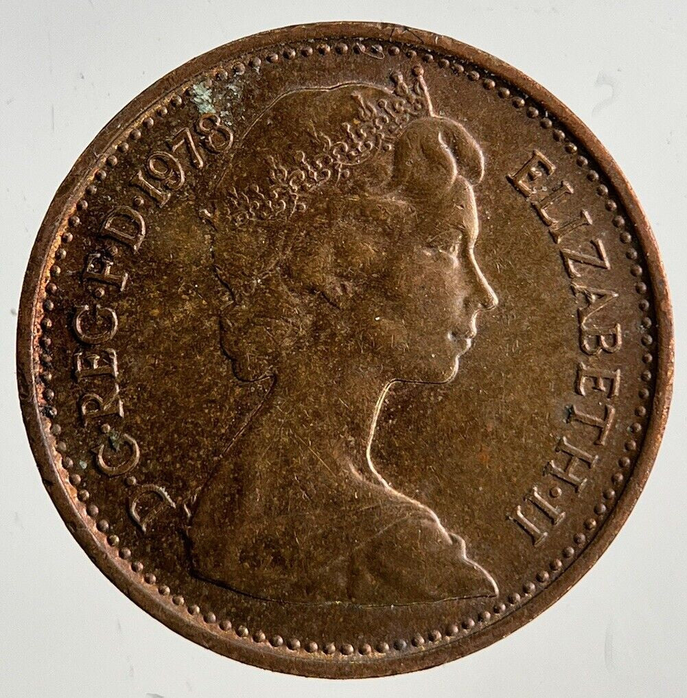 1978 Elizabeth II 2nd 1/2 Half New Penny Pence Coin | Fine Collectable Grade