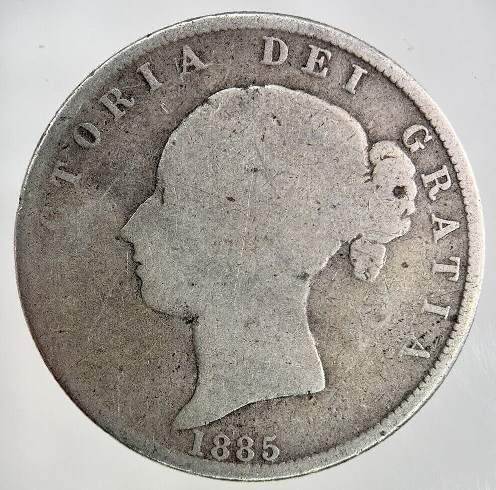 1885 Victoria Half - Crown Silver Coin | Collectable Grade