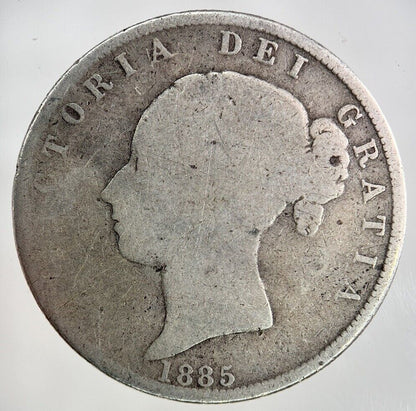 1885 Victoria Half - Crown Silver Coin | Collectable Grade