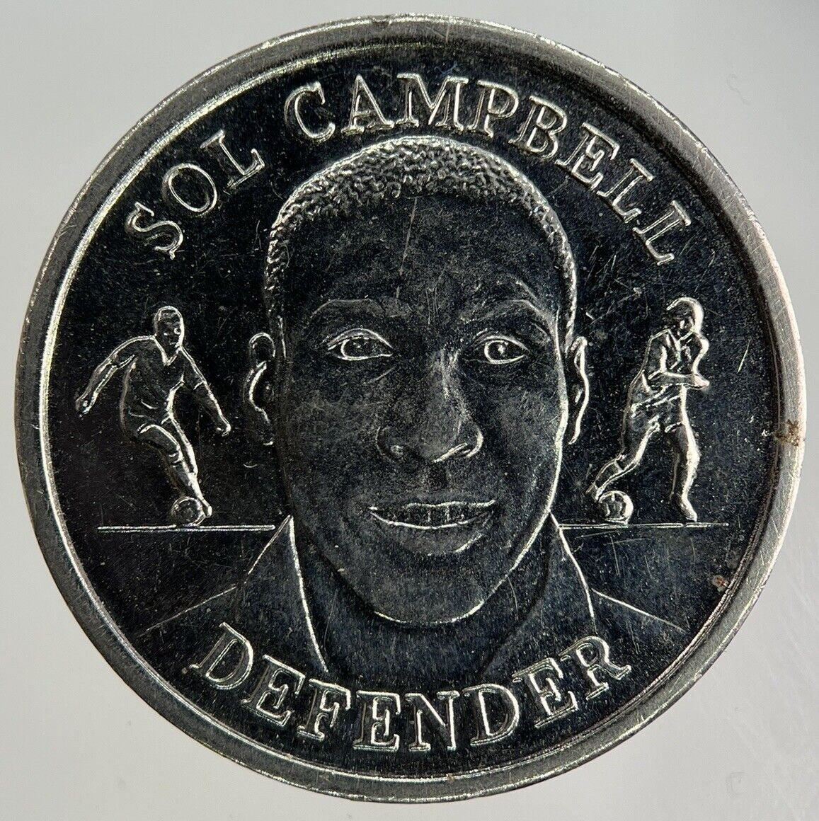 1998 England Football Sol Campbell Defender Token Coin | Fine Collectable Grade