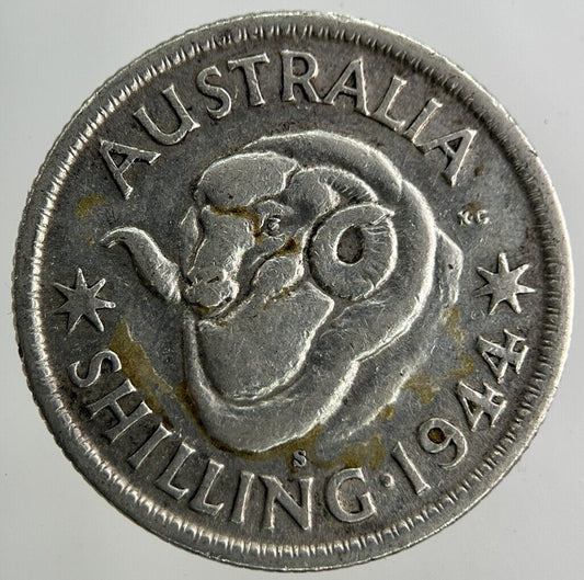 1944 - S Australia Shilling Silver Coin | Fine Collectable Grade