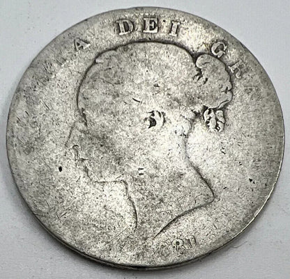1881 Victoria Half - Crown Silver Coin | Fair Grade | a1222