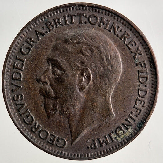 1926 George V Farthing Coin | Very High Grade