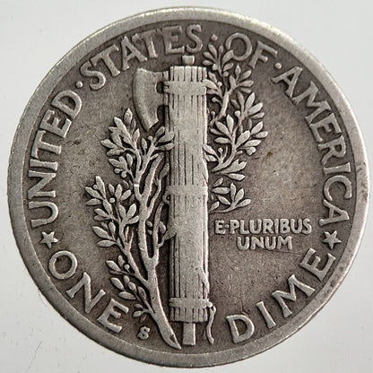 1941 - S US USA Mercury Dime Silver Coin | Collectable Grade | a7821