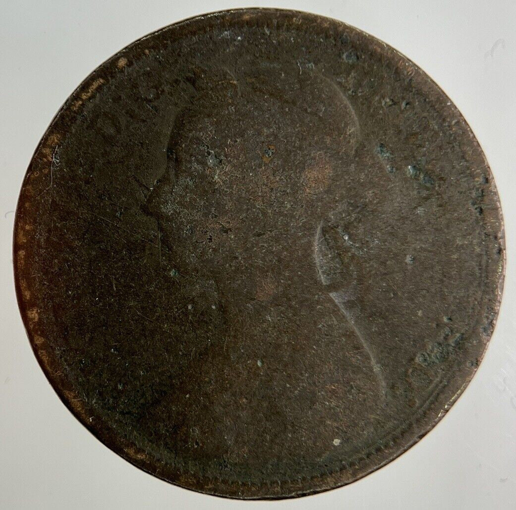 1888 Victoria Half-Penny Coin | Fair Grade