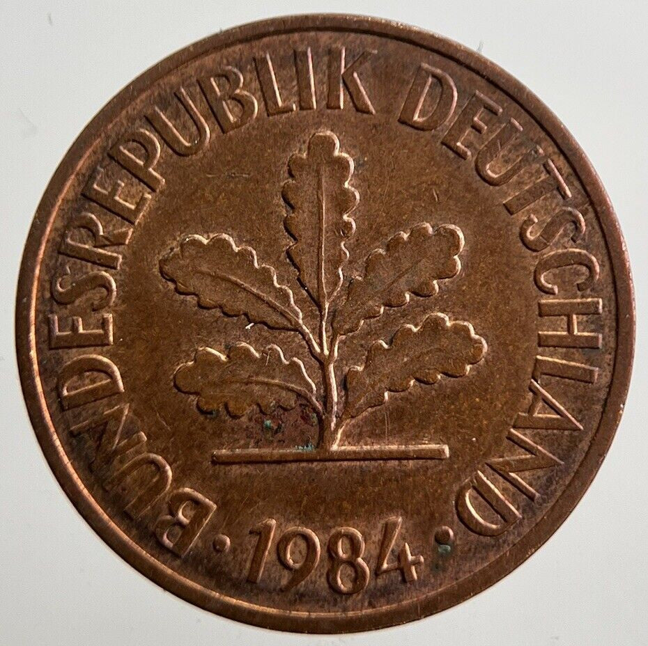 1984 Germany 2 Pfennig Coin | Very High Grade | a4951
