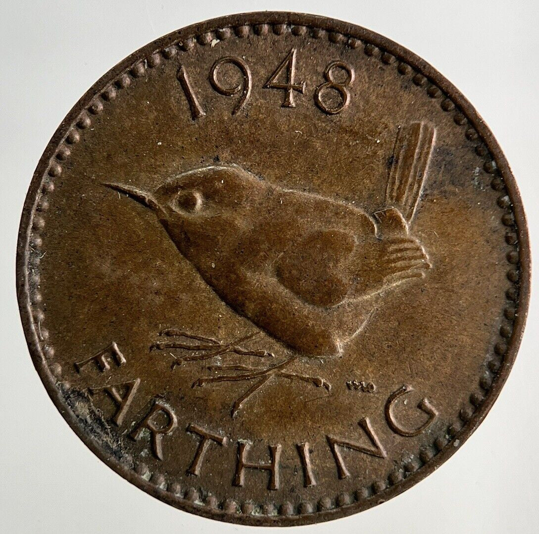 1948 George VI Wren Farthing Coin | Very High Grade