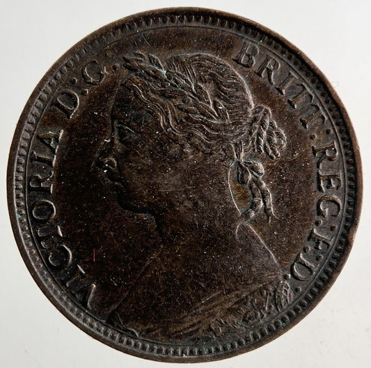 1884 Victoria Farthing Coin | Very High Grade