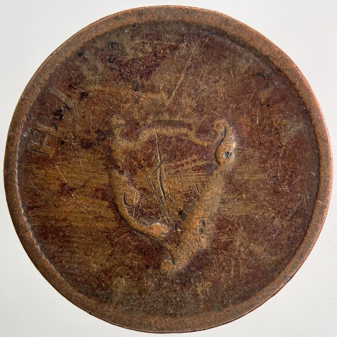 1805 Irish George III Hibernia Half - Penny Coin | Collectable Grade