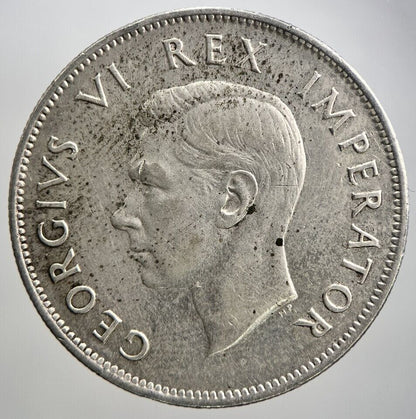 1941 South Africa Half - Crown Silver Coin | Very High Grade | a2147