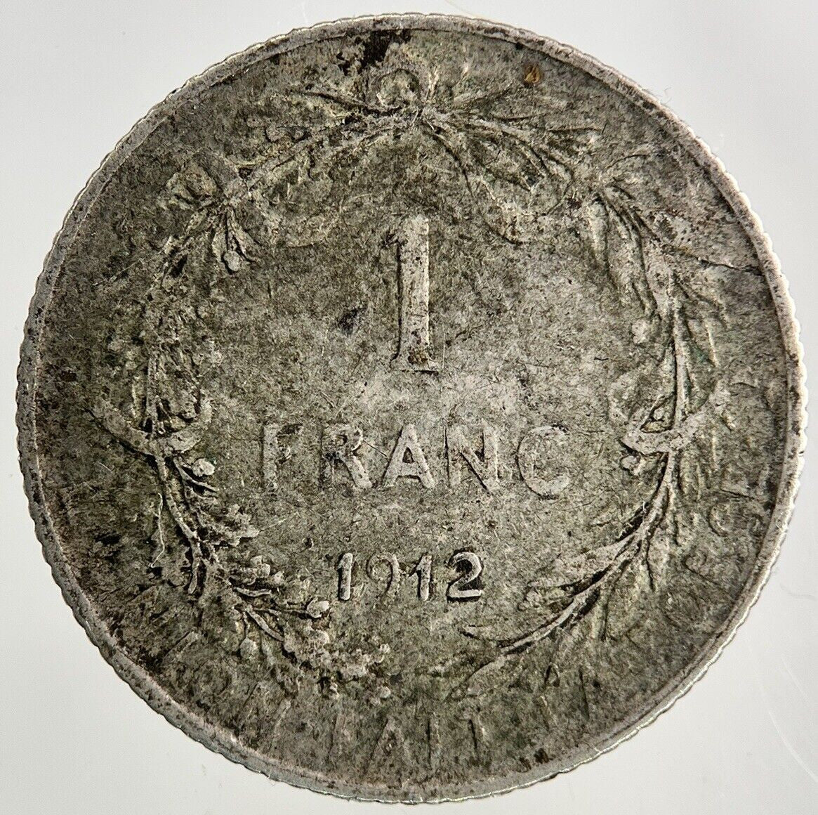 1912 Belgium 1 Franc Silver Coin | Collectable Grade