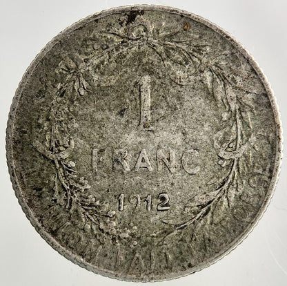 1912 Belgium 1 Franc Silver Coin | Collectable Grade