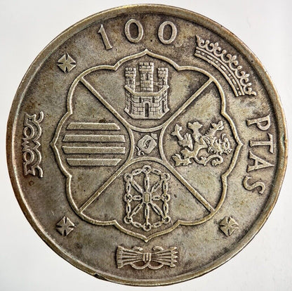 1966 Spain 100 Pesetas Silver Coin | Fine Collectable Grade