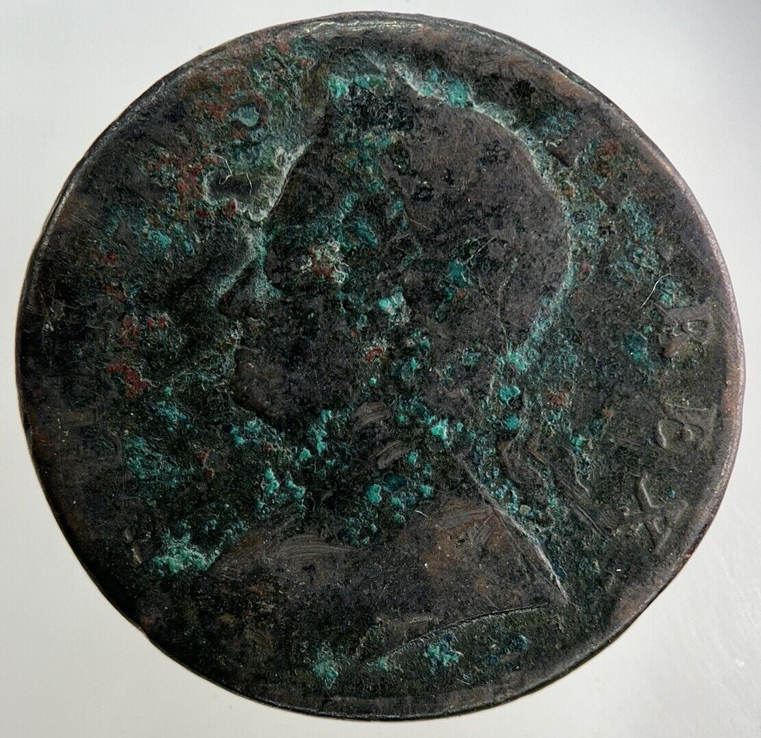 1747 George II 2nd Half-Penny Coin | Collectable Grade