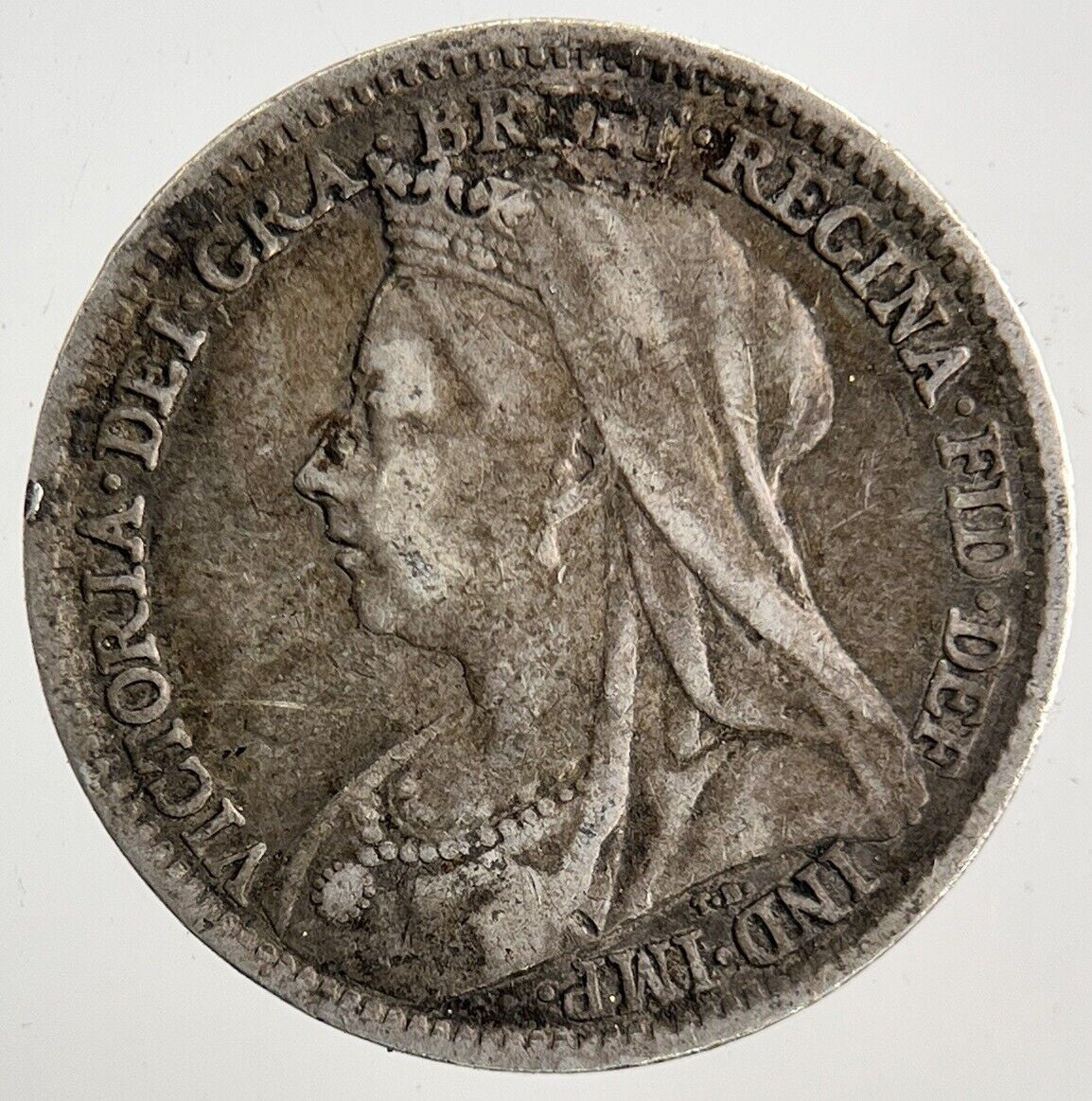 1898 Victoria Threepence Silver Coin | Fine Collectable Grade