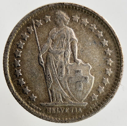 1921 Switzerland Swiss 1/2 Half Franc Silver Coin | Fine Collectable Grade