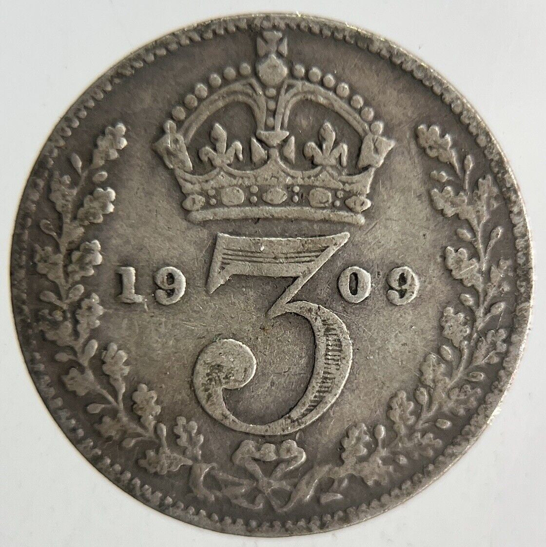 1909 Edward VII Threepence Silver Coin | Fine Collectable Grade