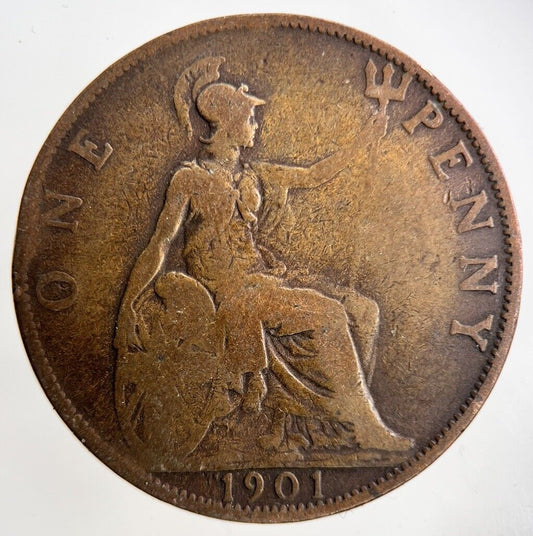 1901 Victoria One Penny Coin | Collectable Grade