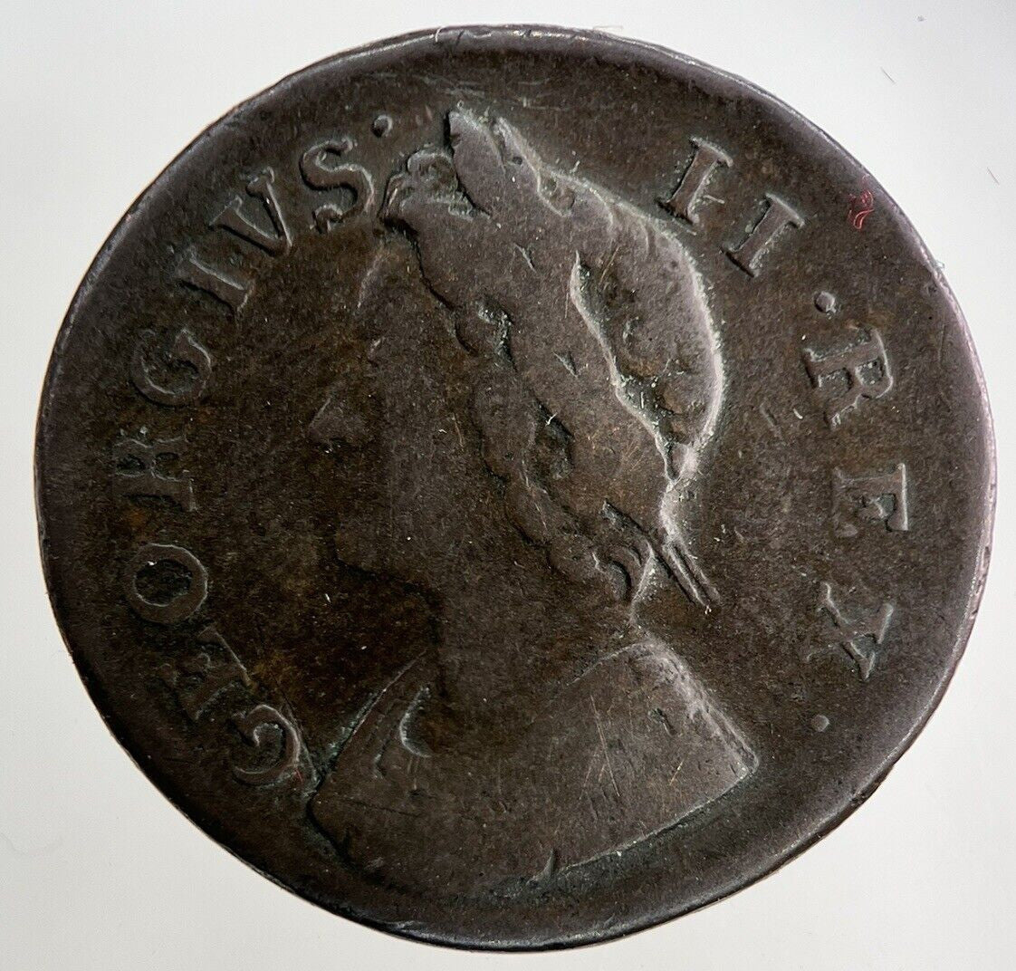 1839 George II 2nd Farthing Coin | Fine Collectable Grade