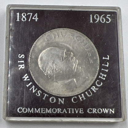 1965 Winston Churchill Crown Coin in Case | Collectable Grade | a90380